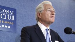 President Donald Trump's personal attorney Marc Kasowitz, speaks at the National Press Club in Washington, Thursday, June 8, 2017, about the testimony of former FBI Director James Comey. (AP Photo/Pablo Martinez Monsivais)