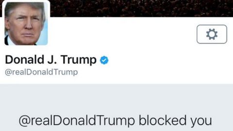 Trump twitter block