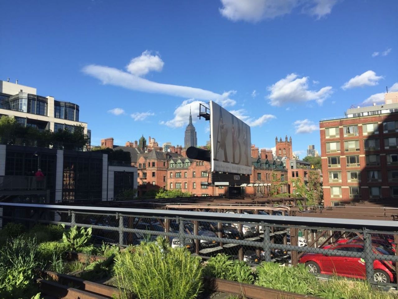 The view from the High Line in Manhattan, New York.