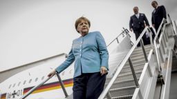 Brexit talks come up German leader Angela Merkel visits Mexico.