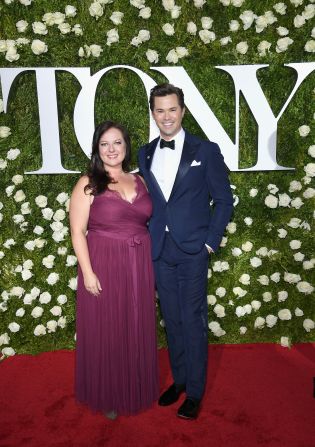 Andrew Rannells (right, pictured with Dorota Kishlovsky), known for his role as Elijah on HBO's "Girls," will show up to thank the 2017 top 10 CNN Heroes for their service.
