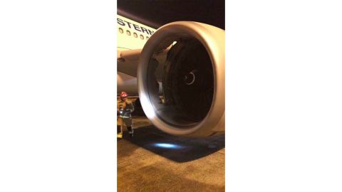 Nobody was injured on the Airbus A330.
