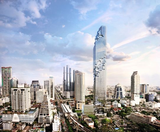 "We hope that this would be something that Bangkok people would be proud of, as the architectural landmark shows another side of Bangkok to the world," says Sorapoj Techakraisri, CEO of MahaNakhon developer Pace.  