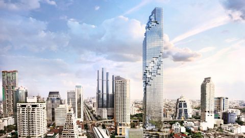 Bangkok's new Mahanakhon Tower. 