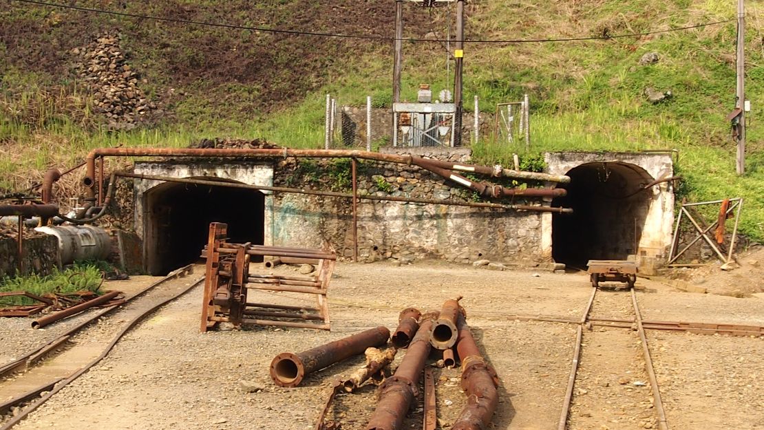 The Kilembe mine on the border of protected site Rwenzori Mountains National Park.