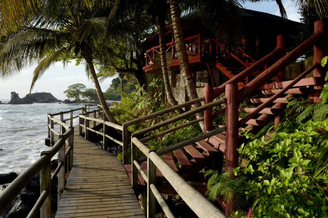 <strong>Bom Bom, Príncipe Island: </strong>Bom Bom Resort comprises just 19 bungalows on the beach, surrounded by tropical forest. World-class scuba diving, hiking in UNESCO Biosphere reserves and wildlife spotting are on the agenda.