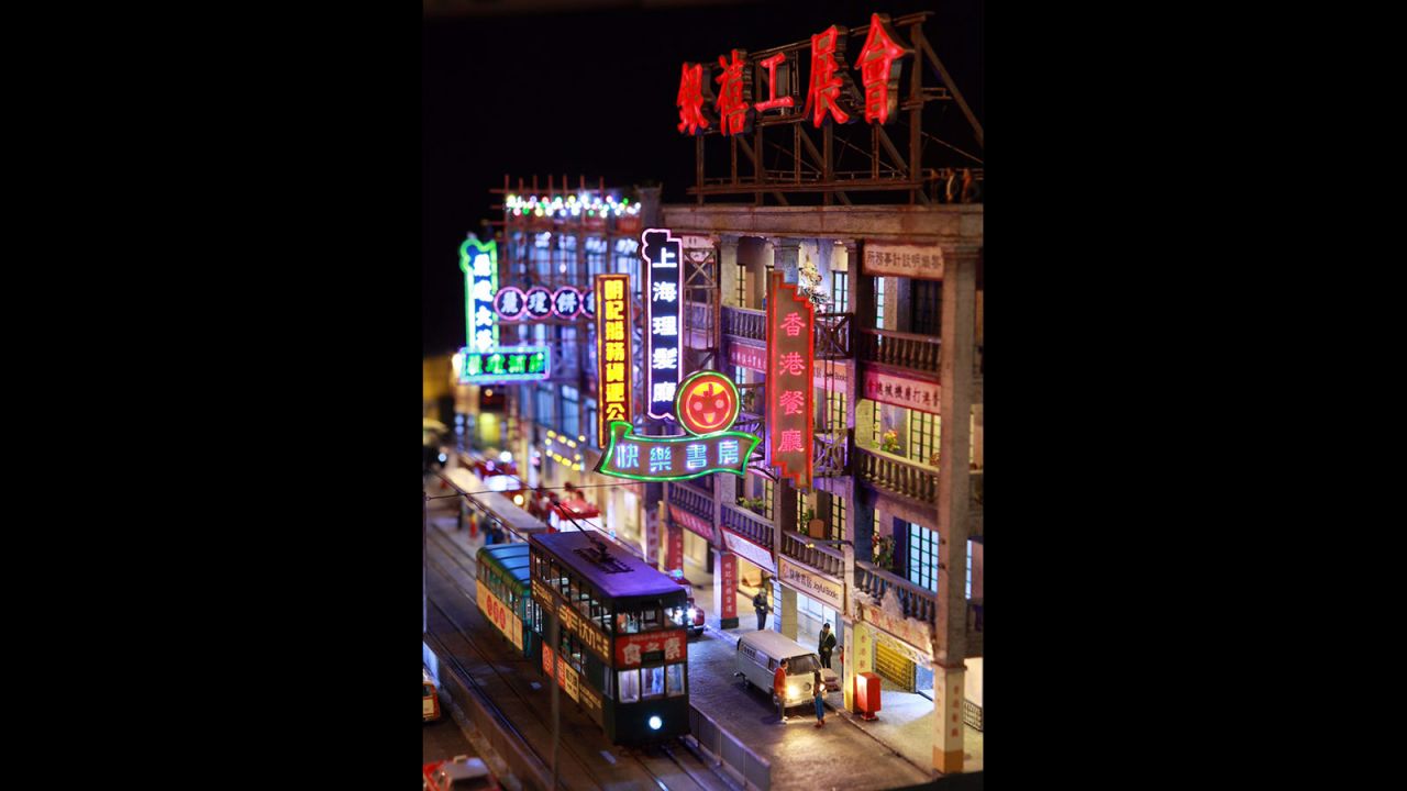 Built in the early 20th century, this bustling Hong Kong pier was torn down in the 1990s. Lai keeps its memory alive by recreating the area's vibrant neon signs and busy community.