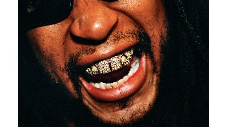 Lil Jon wears a diamond-and-platinum grill that reportedly cost $50,000 at the 2004 Soul Train Awards. 