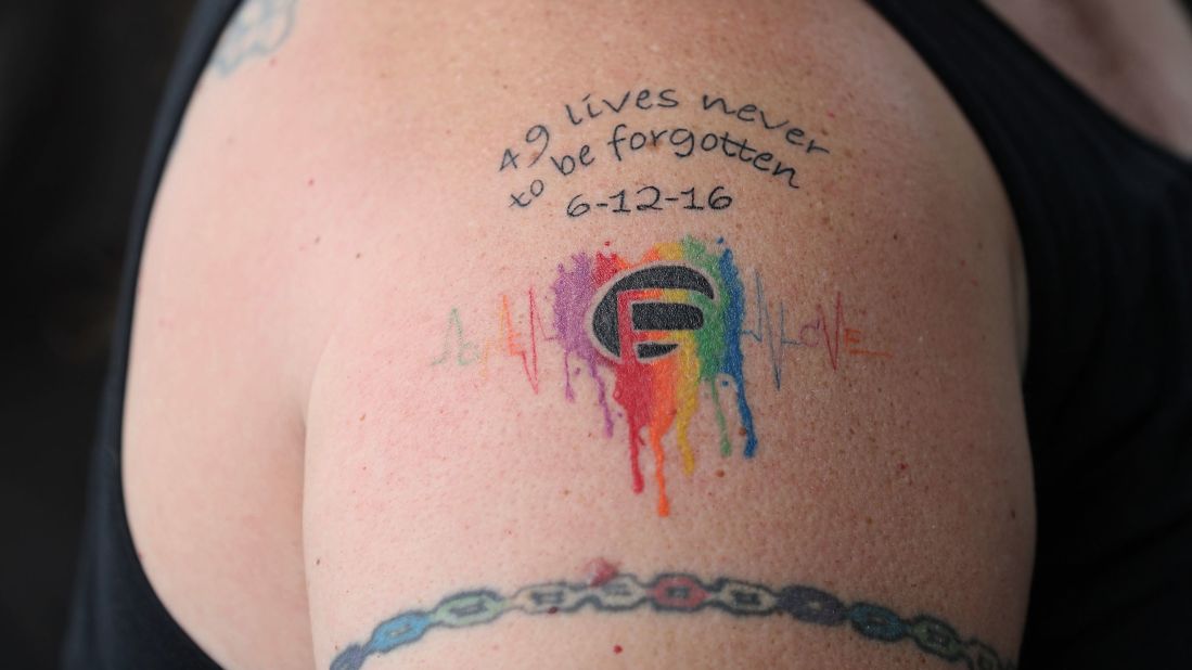 A tattoo remembers those who were lost.