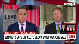 senator rand paul jake tapper interview part two saudi arabia us trump weapons deal politics_00002714.jpg