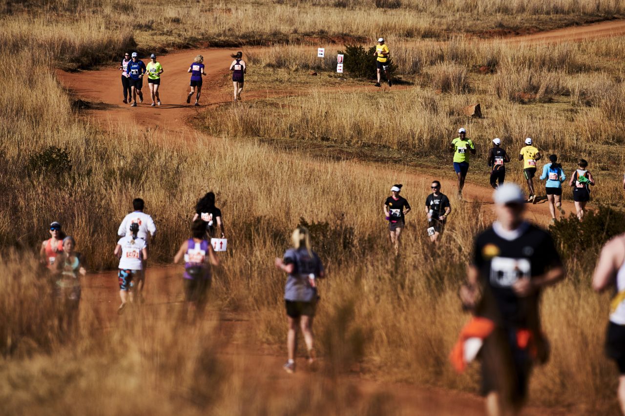 The terrain in the savannah is a tricky mix of sand, pebbles, and loose rocks. It's smaller than the Great Wall Marathon, with a maximum capacity of 275 runners.