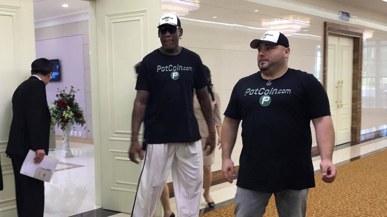 NBA Hall of Famer Dennis Rodman arrives in Pyongyang, North Korea for an unofficial visit, at a time of increased tensions between Washington and Pyongyang.