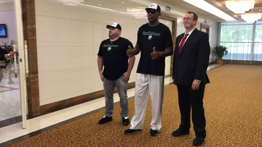 NBA Hall of Famer Dennis Rodman arrives in Pyongyang, North Korea for an unofficial visit, at a time of increased tensions between Washington and Pyongyang.