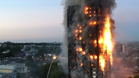 Twitter user @Natalie_Oxford uploaded this image of the fire