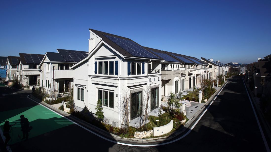 Fujisawa in Japan is a "sustainable smart town" built by Panasonic in collaboration with 17 other companies. Located 50km west of Tokyo and receiving its first batch of residents in November 2014, the town's infrastructure is based on a smart grid which connects every building to a central real-time energy network. This means the energy demands of the inhabitants are connected to the variables of renewable energy. <br />