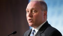 WASHINGTON, DC - JUNE 22: House Majority Whip Steve Scalise (R-LA) discusses the release of the House Republican plank on health care reform at The American Enterprise Institute for Public Policy Research on June 22, 2016 in Washington, DC. (Photo by Allison Shelley/Getty Images)