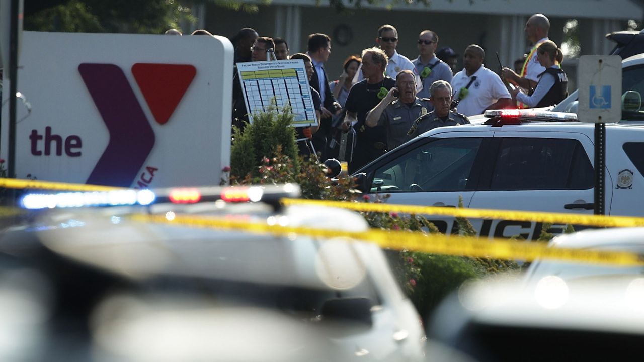 Investigators gather near the scene.