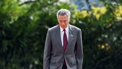 Singaporean prime minister Lee Hsien Loong at an event at the Istana presidential palace in Singapore earlier in June.