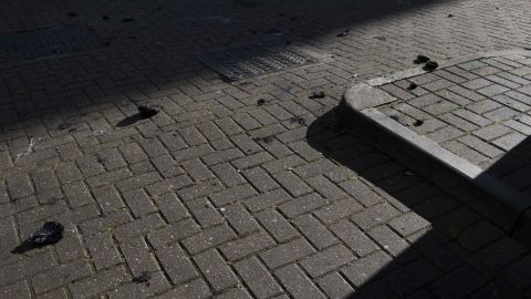 Debris from the tower was strewn across the local area.