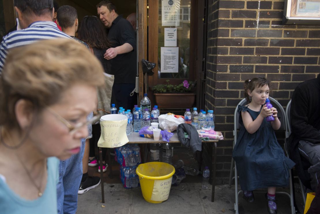 Five-year-old Thea West escaped from Grenfell Tower with her family.