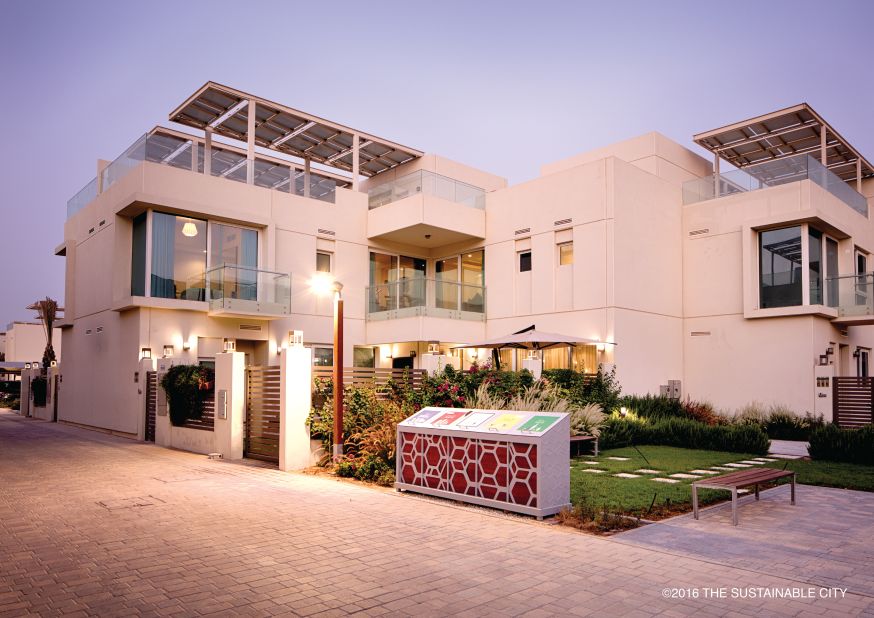 Buying a slice of sustainable living is not cheap. House prices start at $1 million, but CEO of construction company Diamond Developers Faris Saeed says that two thirds of the homes have been sold, while others are rented.