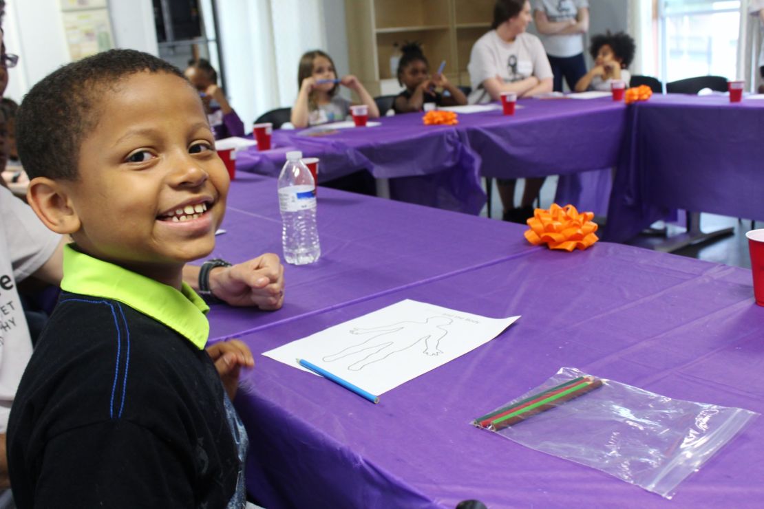 Empower4Life participant Reed, 9, lives in a Baltimore-area shelter with his mother, brother and sister