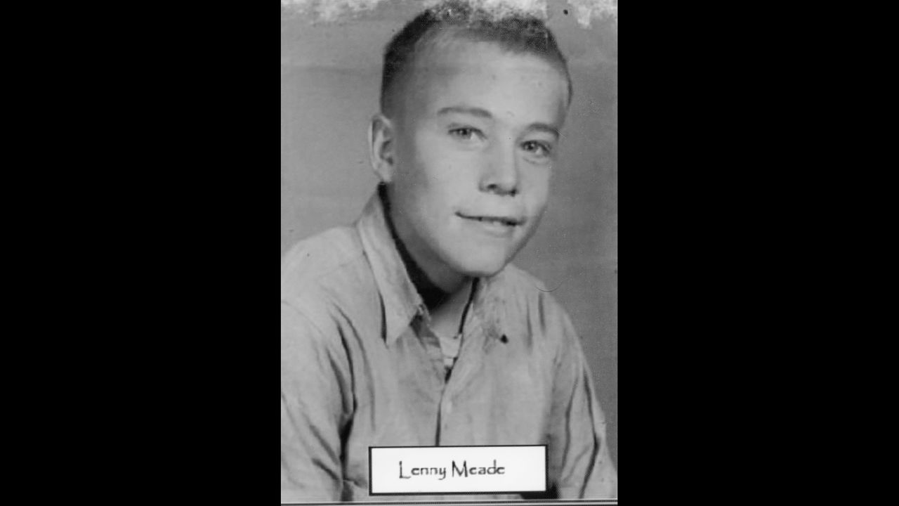 This is Linro Meade in junior high, where he acquired the nickname "Lenny."