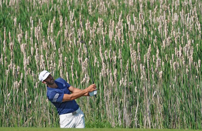 Reigning champion Dustin Johnson (pictured) starts favorite for this year's US Open. Talk about conditions at the course -- notably the length of the rough -- have dominated the build-up.