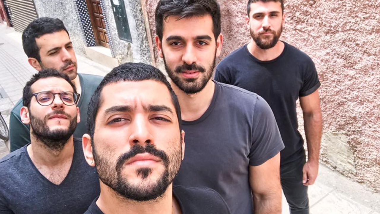 Jordan banned the band because lead singer Hamed Sinno (third from left) openly identifies as queer.
