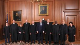 The Supreme Court held a special sitting on June 15, 2017, for the formal investiture ceremony of Associate Justice Neil M. Gorsuch.  President Donald J. Trump and First Lady Melania Trump attended as guests of the Court.  Members of the Supreme Court with the President in the Justices' Conference Room at a courtesy visit prior to the investiture ceremony. From left to right: Associate Justices Elena Kagan, Samuel A. Alito, Jr., Ruth Bader Ginsburg, and Anthony M. Kennedy, Chief Justice John G. Roberts, Jr., President Donald J. Trump, and Associate Justices Neil M. Gorsuch, Clarence Thomas, Stephen G. Breyer, and Sonia Sotomayor.