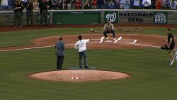 First Pitch at Congressional baseball game June 15