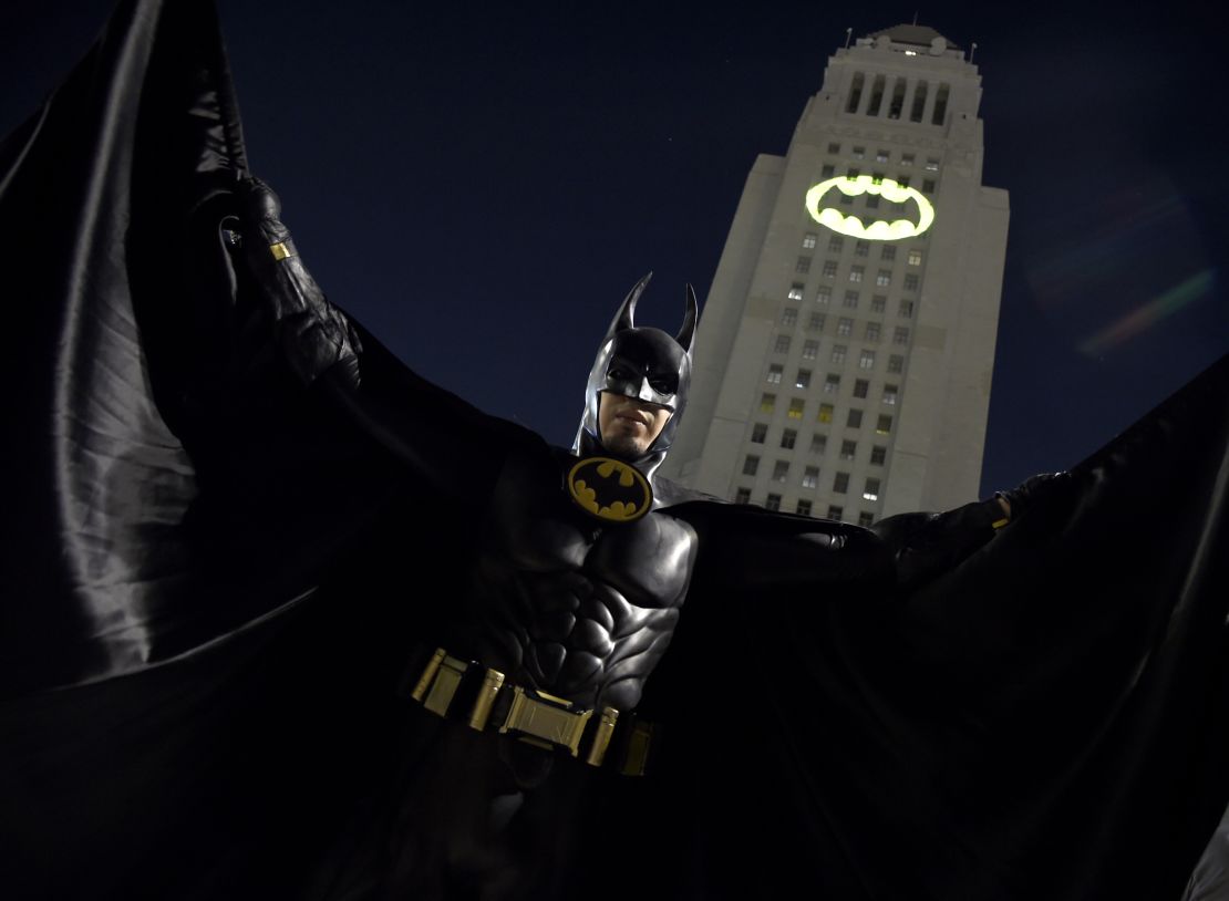 Bat signal Adam West tribute