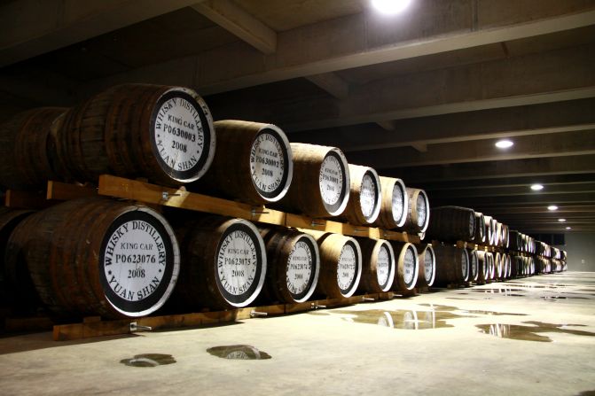 <strong>Distillery warehouse:</strong> Kavalan's 11-year-old operation hopes to produce 9 million liters in 2017. 
