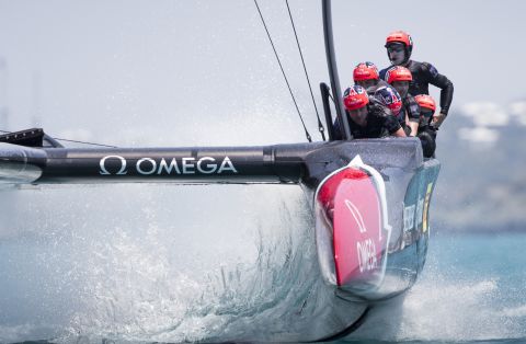 Fresh innovations loom for the final between Emirates Team New Zealand (above) and Oracle Team USA, including thermal imagery on the sailors.