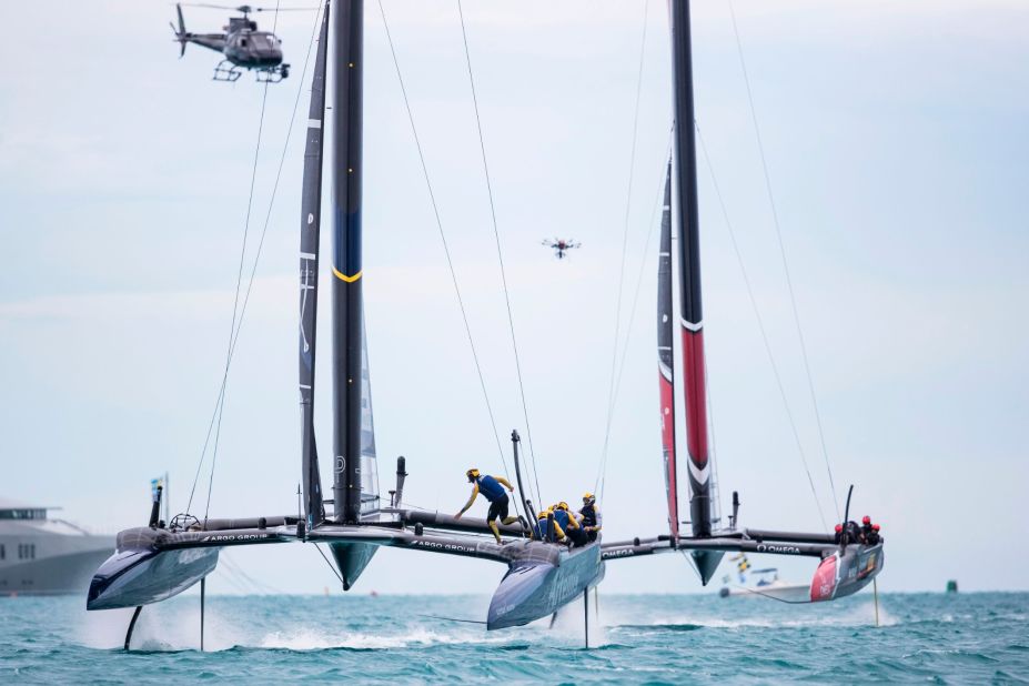 2017 America's Cup - America's Cup trophy is traveling in good company