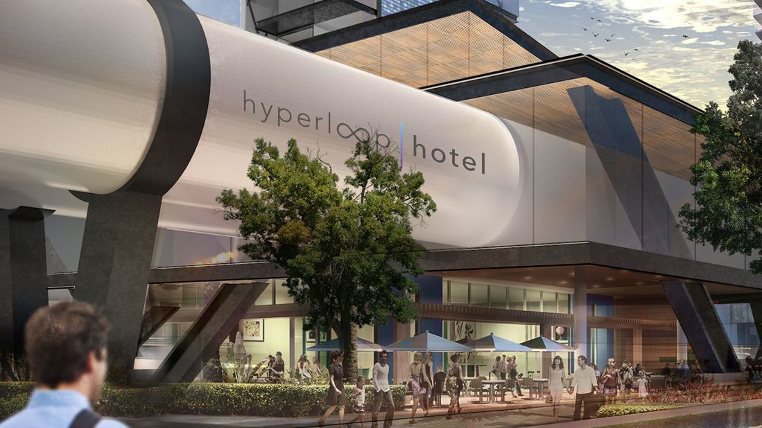 The Hyperloop Hotel experience would be managed entirely by an app. 