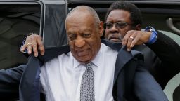 Bill Cosby arrives on the fifth day of jury deliberations of his sexual assault trial at the Montgomery County Courthouse on June 16, 2017 in Norristown, Pennsylvania. 