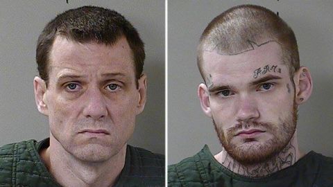 Captured inmates Donnie Rowe (left) and Ricky Dubose.