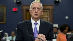 Defense Secretary James Mattis testifies on the Defense Department budget at a House Appropriations subcommittee hearing June 15, 2017. (SAUL LOEB/AFP/Getty Images)