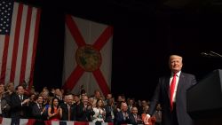 President Donald Trump speaks in Miami on June 16, 2017.