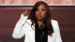 Lynne Patton, vice president of the Eric Trump Foundation, delivers a speech on the third day of the Republican National Convention on July 20, 2016 at the Quicken Loans Arena in Cleveland, Ohio. (Photo by Alex Wong/Getty Images)