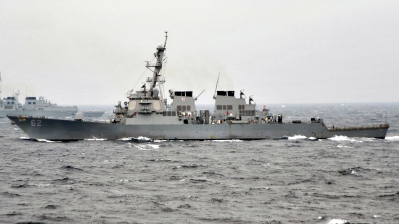 US destroyer takes on water after collision | CNN