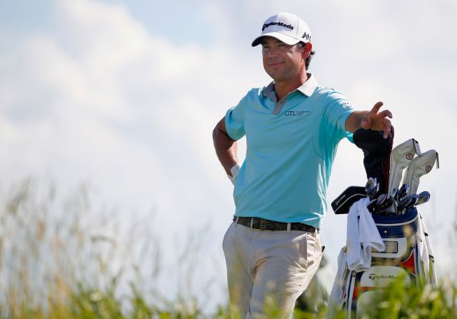 Left-handed American Brian Harman completed the quartet in the lead, all searching for a first major title.