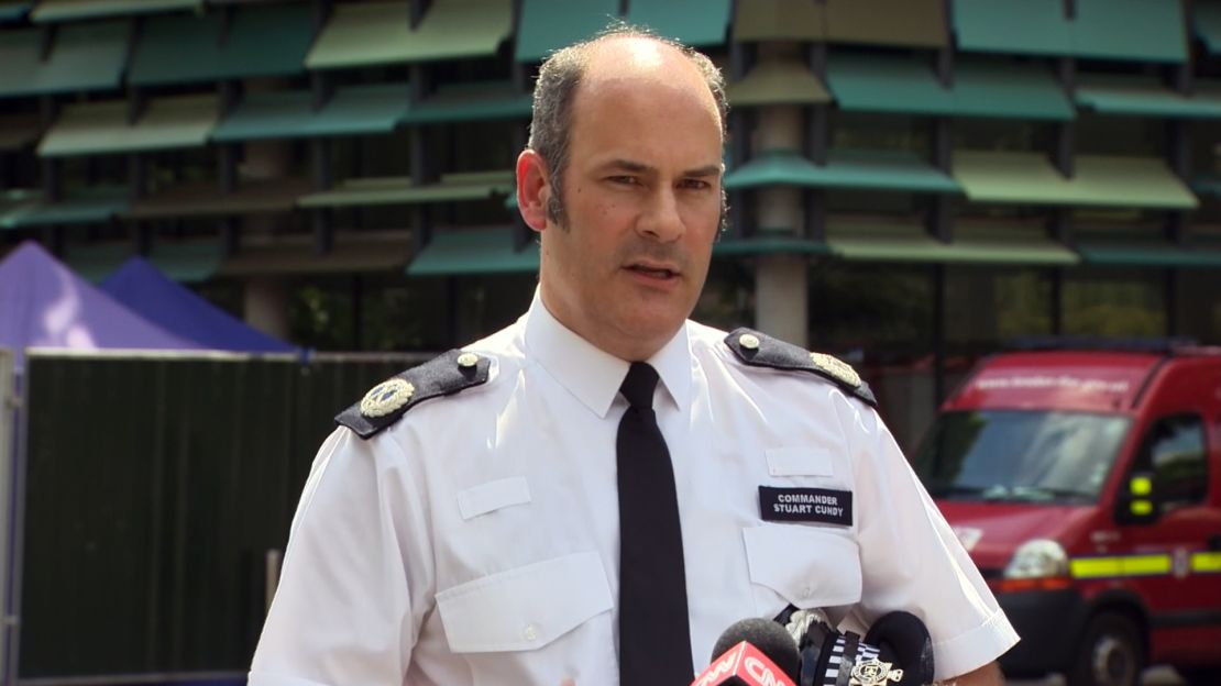 London Police Commander Stuart Cundy has been inside the devastated building. 