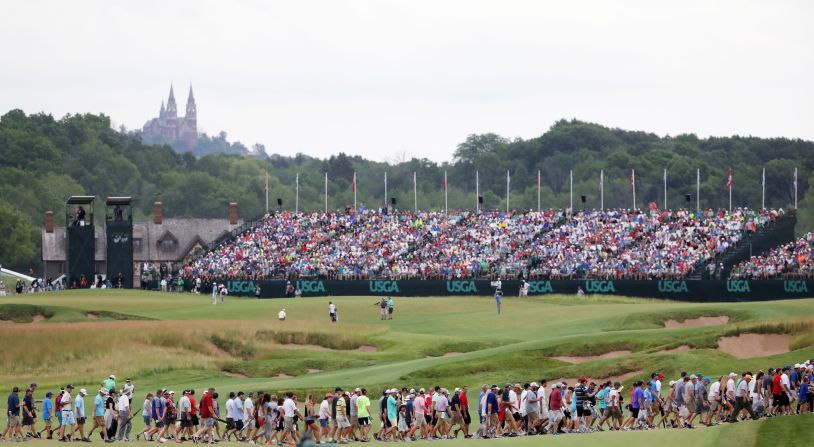 Erin Hills is the longest course in US Open history but with more wind forecast for Sunday it could prove a completely different proposition.   