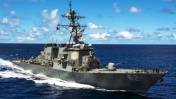The guided-missile destroyer USS Fitzgerald collided with the ACX Crystal merchant vessel Sunday morning.