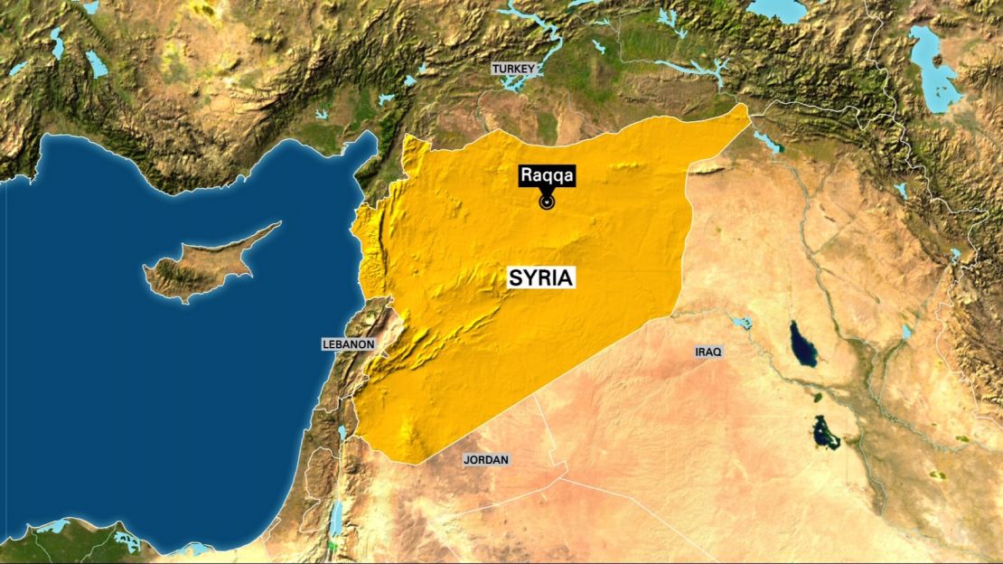 Raqqa Syria map