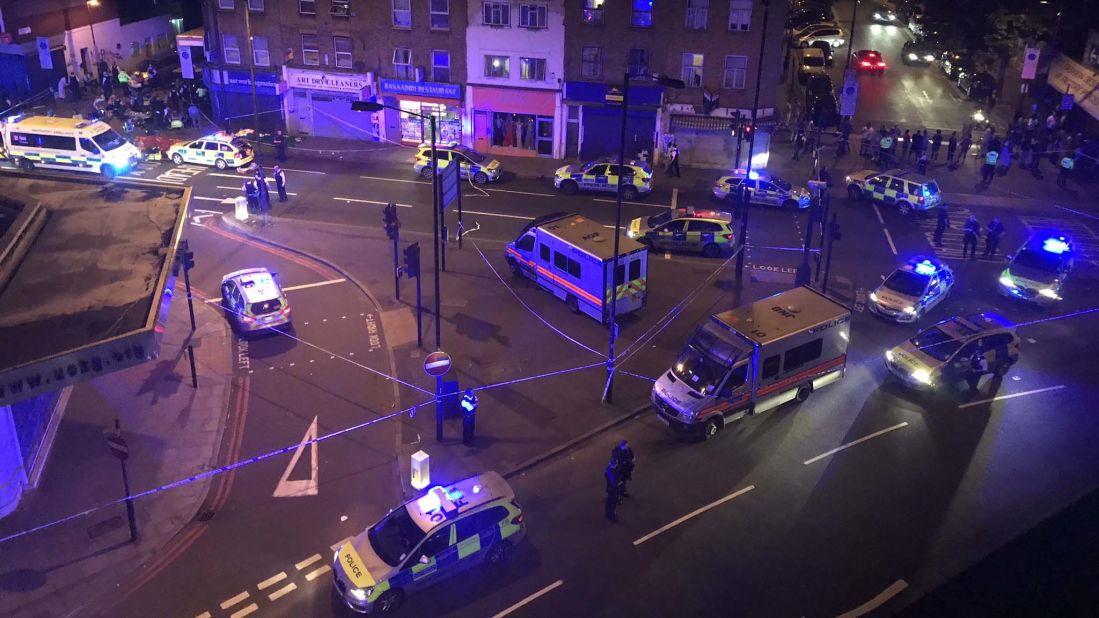 London's Metropolitan Police said officers were called just after midnight.