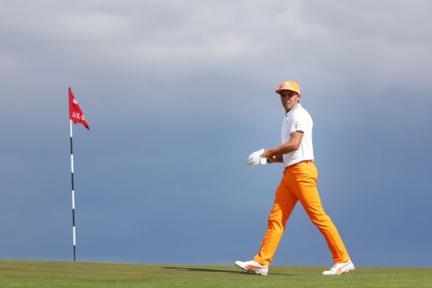 Popular American Rickie Fowler had to settle for another near miss in a major as he struggled to get his challenge going and ended up in a tie for fifth.