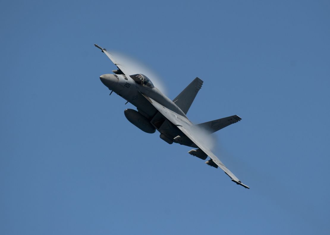 An F/A-18E Super Hornet flies in 2011.